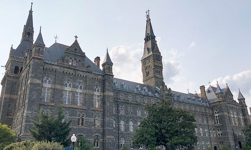 In this file photo taken on August 19, 2018 a view is seen of Georgetown University campus in Washington, DC. &mdash; AFP
