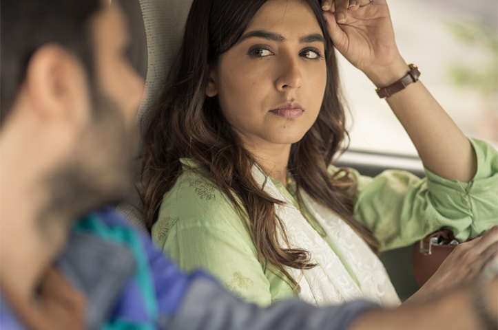 Ahmed Ali Akbar with his female co-star Mansha Pasha