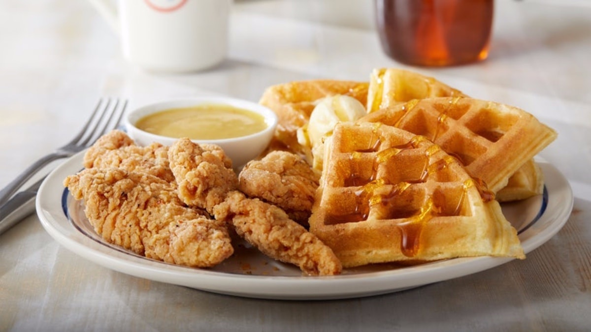 how much is chicken and waffles at ihop