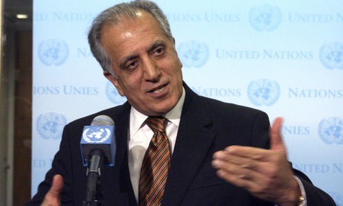 Khalilzad will also visit Belgium, Britain, Jordan and Uzbekistan as he seeks global support for a peace deal.— AP/File