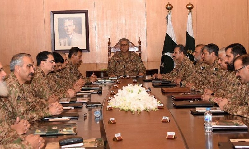 Chief of the Army Staff Gen Qamar Javed Bajwa heads the promotion board.— ISPR/File