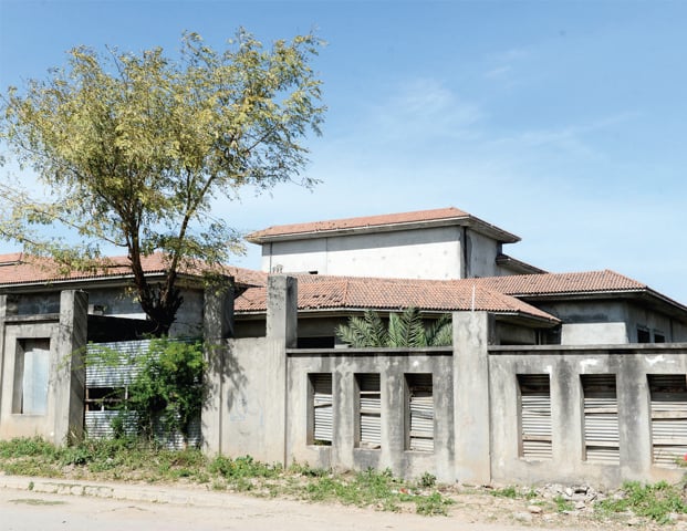 The Ladies Club building in G-10 has been abandoned since 2012. — Photos by Mohammad Asim