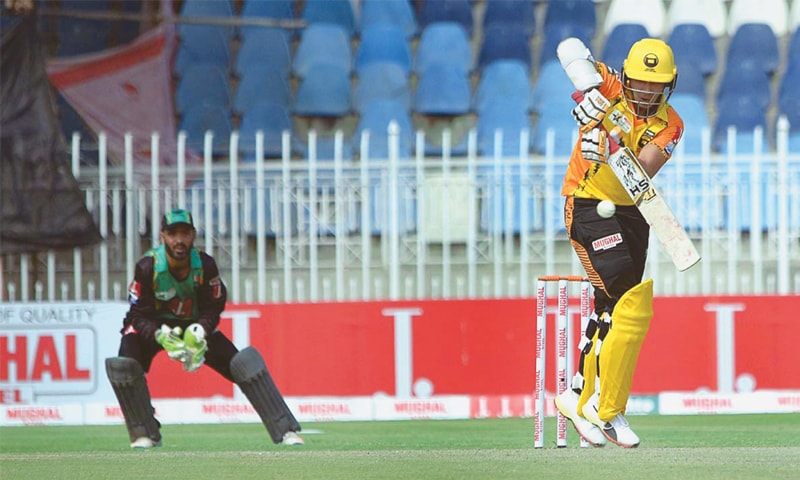 RAWALPINDI: Khyber Pakhtunkhwa captain Salman Butt plays a shot during his innings of 133 against Balochistan in the Pakistan Cup match at the Pindi Cricket Stadium on Sunday.—APP RAWALPINDI: Khyber Pakhtunkhwa captain Salman Butt plays a shot during his innings of 133 against Balochistan in the Pakistan Cup match at the Pindi Cricket Stadium on Sunday.—APP