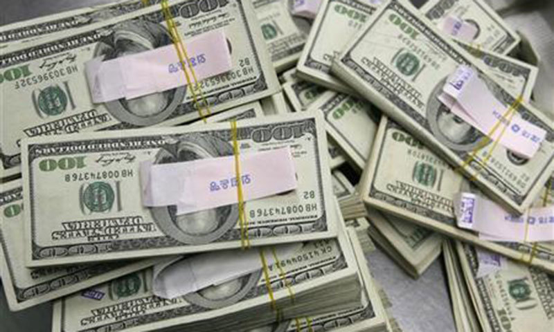 Decrease in dollar stick amid external debt servicing, repayment of $1bn principal against PSB, says SBP. ─ File photo