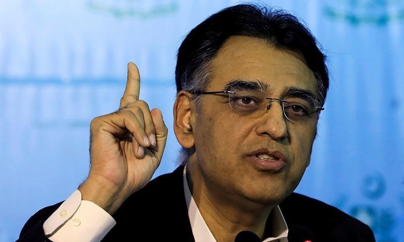 Lijian Zhao shares clip of Asad Umar's interview in which he chastised Western leaders for criticising Pakistan's relations with Saudi Arabia and China. —Reuters/File