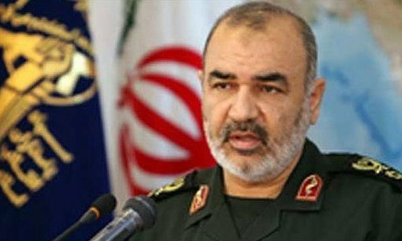 حسین سلامی کو میجر جنرل کے عہدے پر ترقی دی گئی&mdash;فوٹو:پریس ٹی وی