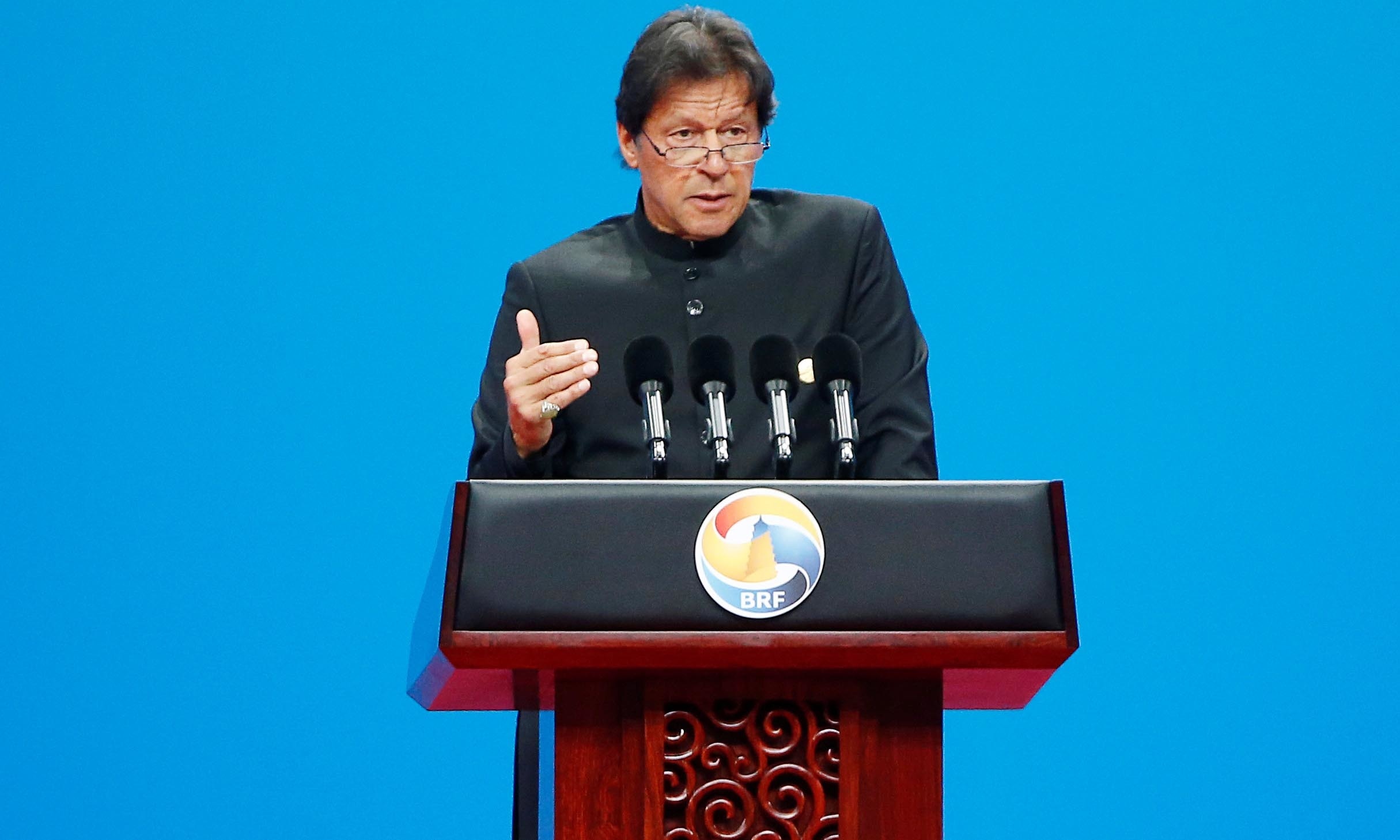 Prime Minister Imran Khan delivered a keynote speech at the opening ceremony of the second Belt and Road Forum in Beijing. ─ Reuters