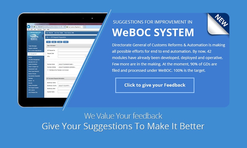 The Release 1.0 of the WeBOC-Glo with 13 modules and functionalities includes functions such as EDI.  — WeBOC-Glo webpage