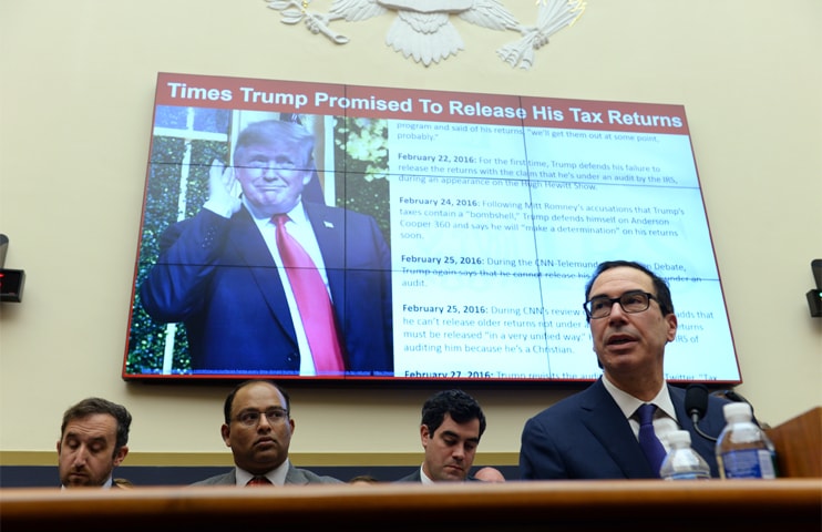 WASHINGTON: Treasury Secretary Steven Mnuchin testifies before the House Financial Services Committee on Wednesday.—Reuters