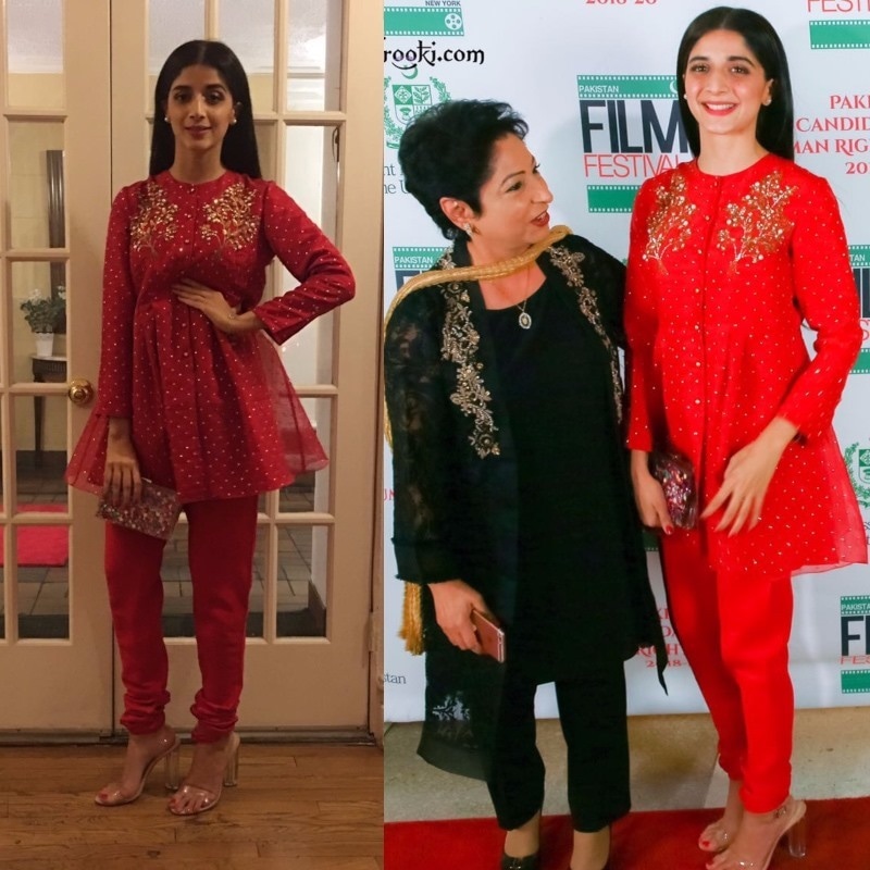 Mawra with Maleeha Lodhi at the film fest celebrating Pakistani cinema in NY