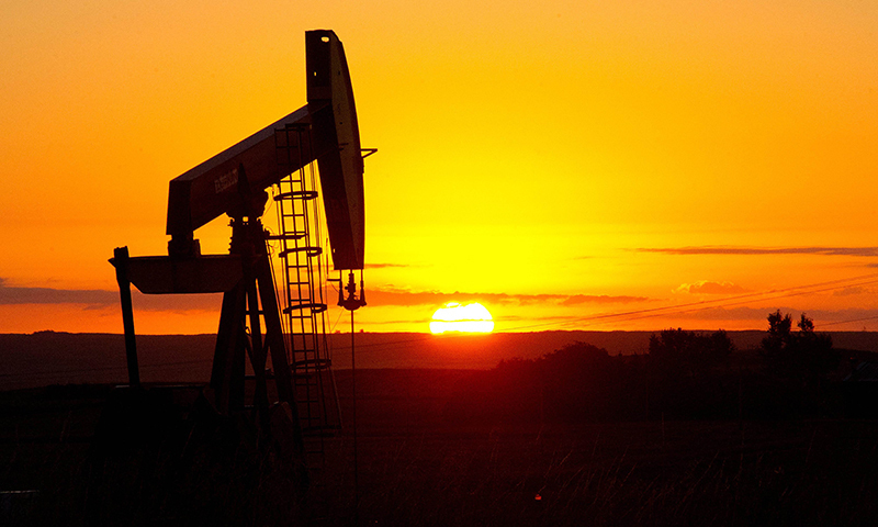 Brent crude futures fell $2.22, or 3.3pc, to $64.65 a barrel, by 1:12pm EDT. — AFP/File