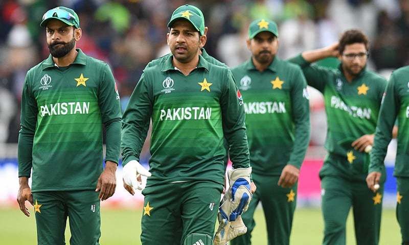 Pakistan's cricketers leave the field at end of play during the 2019 Cricket World Cup group stage match between West Indies and Pakistan at Trent Bridge in Nottingham on May 31. — AFP/File