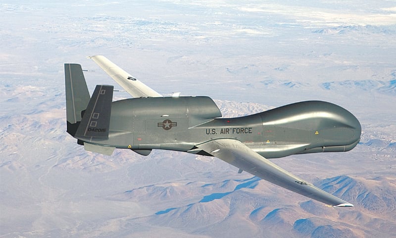 A US Air Force handout photograph of an RQ-4 Global Hawk unmanned aircraft.—Reuters