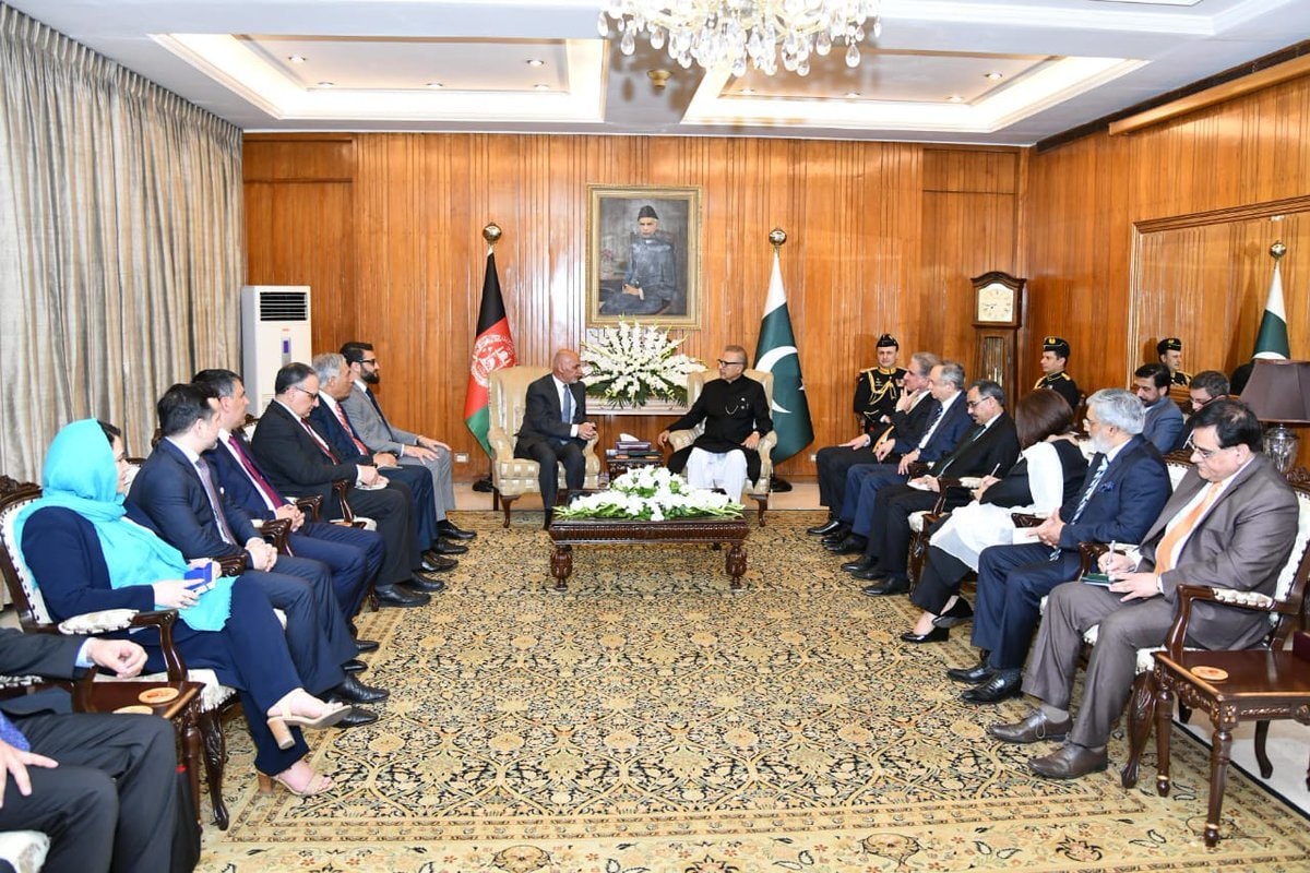 Delegation-level talks were held between President Arif Alvi and President Ashraf Ghani. — GOP Twitter