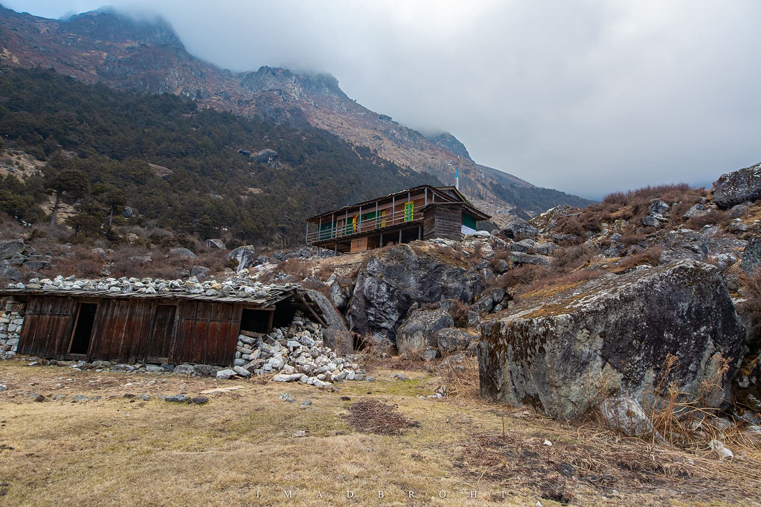 Tseram lodge and campsite run by Kanchi Sherpa.