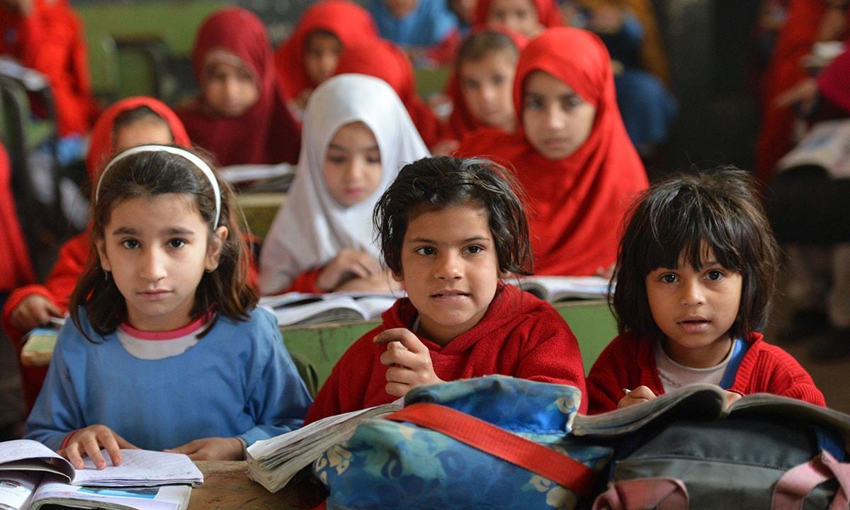 Pakistan will only be half-way to the target of 12 years of education for all, with 50 per cent of youths still not completing upper secondary education at the current rates, Unesco says.  — AFP/File