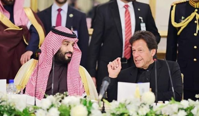 Prime Minister Imran Khan telephoned Saudi Crown Prince Mohammed bin Salman and "thanked him for his efforts and support to Pakistan and its interests". — Photo courtesy PTI/File