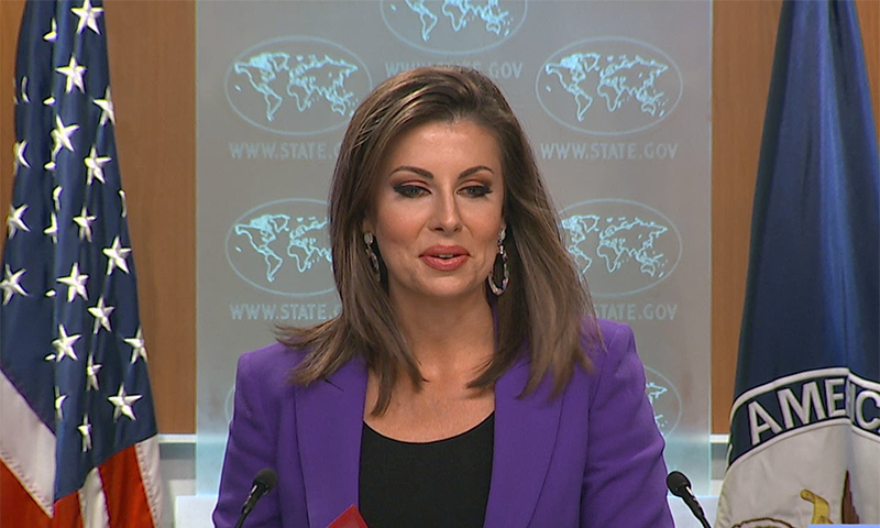 دیگر بہت سے مسائل میں سے کشمیر ایک انتہائی اہم مسئلہ ہے، ترجمان اسٹیٹ ڈپارٹمنٹ — فائل فوٹو / اے ایف پی