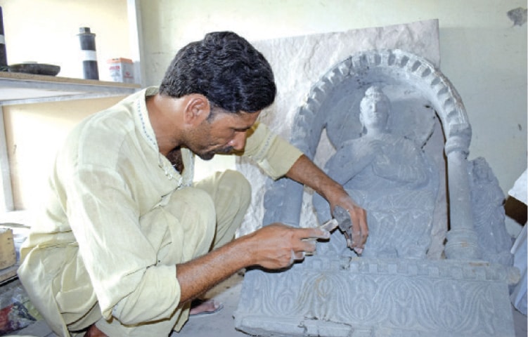 Taxila is known for its artisans who are expert stone carvers. — Dawn