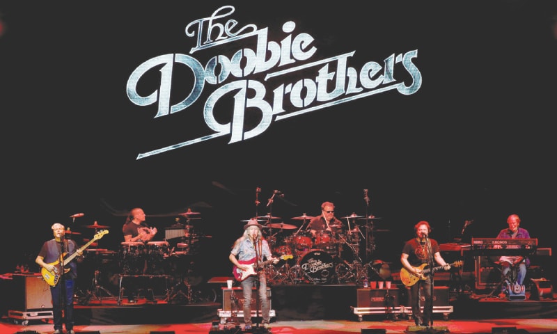 Bethel (New York, US): The Doobie Brothers perform on Saturday at the Bethel Woods Centre for the Arts, at the original site of the Woodstock Festival held 50 years ago.—Reuters