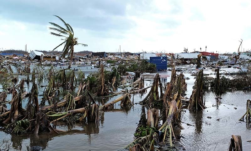 Damage in the aftermath of Hurricane Dorian on the Great Abaco island town of Marsh Harbour, Bahamas, on September 4. — Reuters