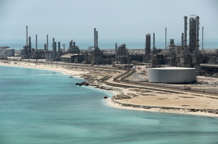 General view of Saudi Aramco’s Ras Tanura oil refinery and oil terminal in Saudi Arabia.—Reuters