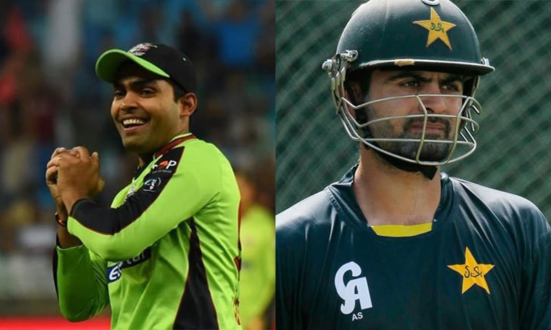 Umar Akmal and Ahmed Shehzad.