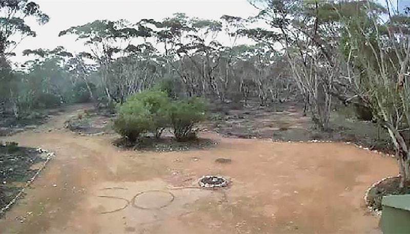 ADELAIDE: An SOS sign written in the dirt by Deborah Pilgrim, an Australian woman who went missing on Oct 13 while camping with friends about 100 kilometres from this city.—AFP