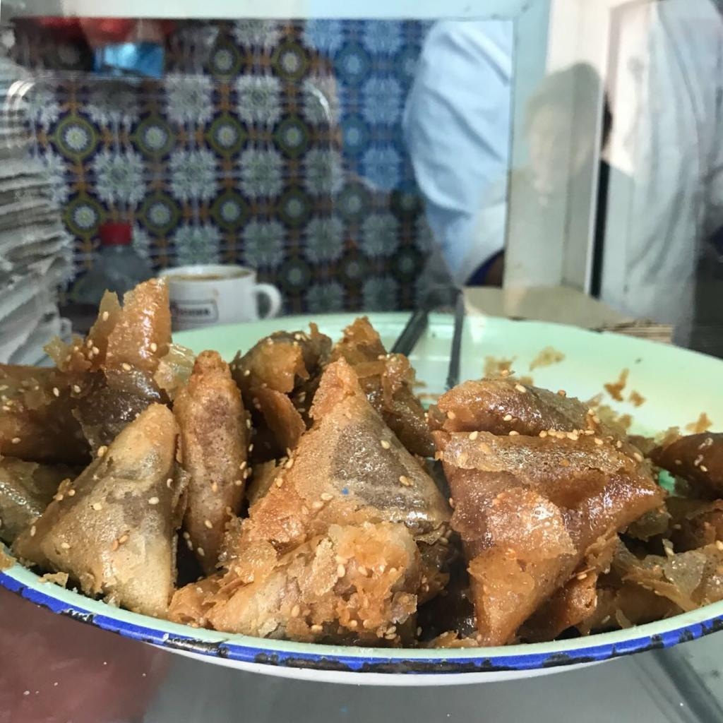 Deep fried and sweet Tunisian street food.