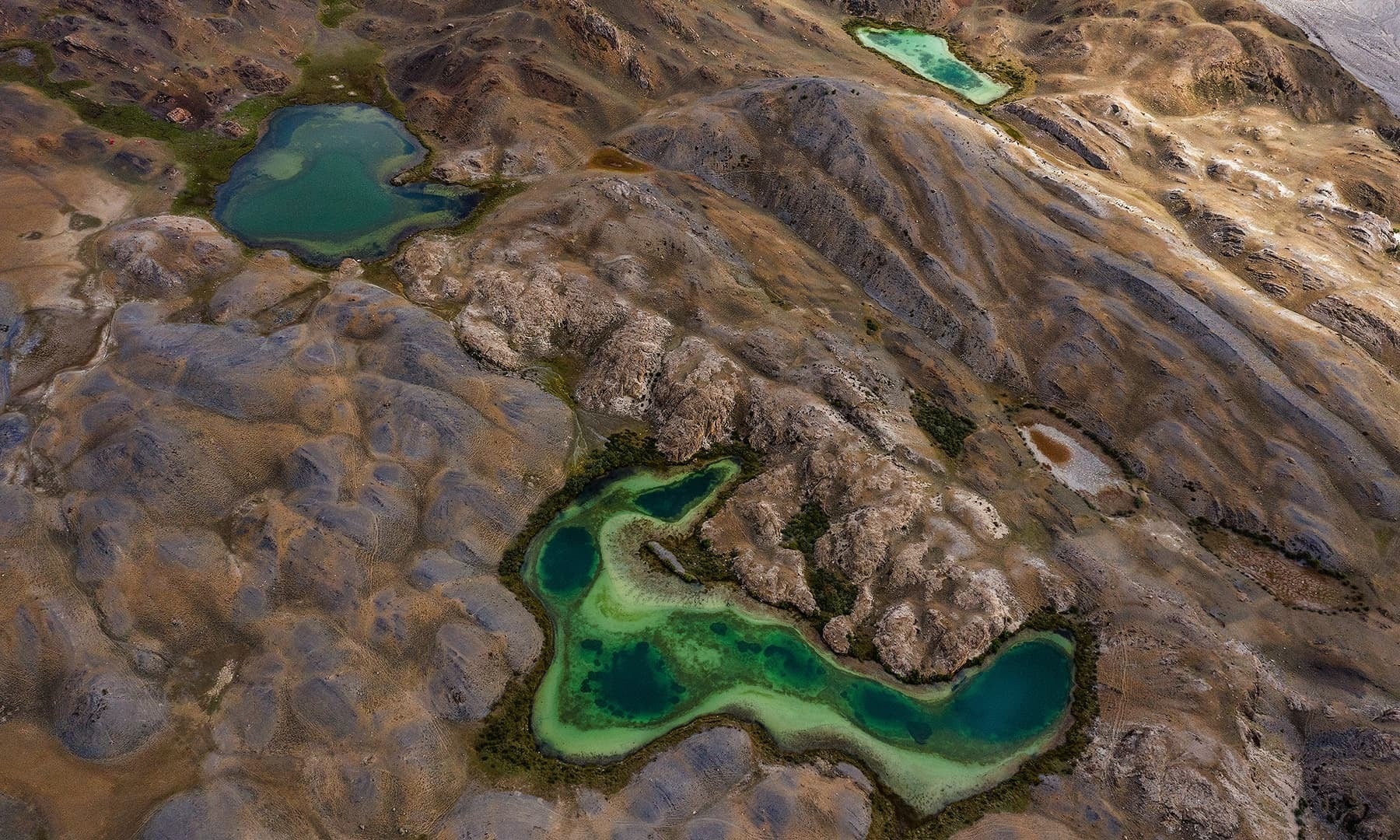 Lakes near the Laila Rabat campsite. — *Photo by author*