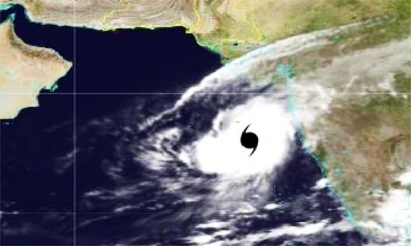 "Kyarr is likely to move west-northwestwards towards Oman coast and intensify further into an
extremely severe cyclonic storm during next 24 hours," the PMD said in the last night advisory. — Photo courtesy of PMD