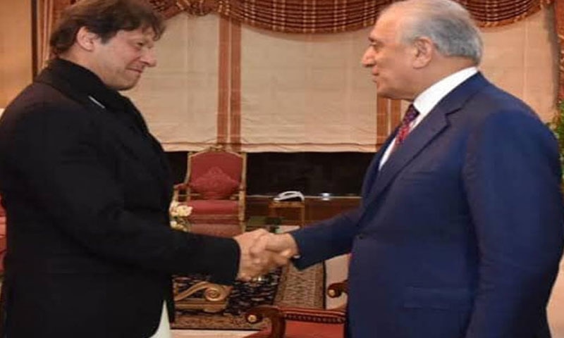 United States Special Envoy for Afghan Reconciliation Ambassador Zalmay Khalilzad called on Prime Minister Imran Khan on Monday as efforts for revival of peace negotiations between the US and Taliban gained momentum. — Photo courtesy Radio Pakistan