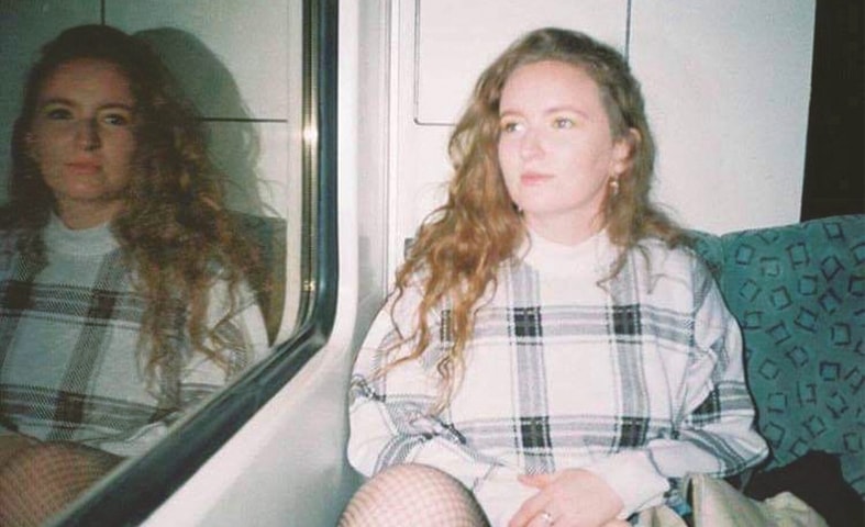This file photo shows British tourist Amelia Bambridge on a train in Berlin.&mdash;Reuters