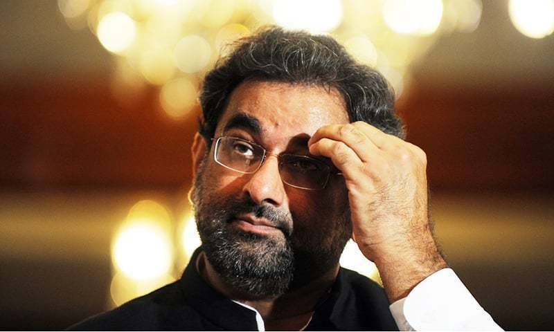 Shahid Khaqan Abbasi has been accused of awarding a 15-year contract for the LNG terminal that was against rules. — AFP/File