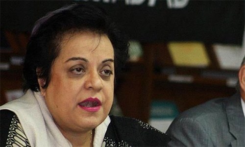 Human Rights Minister Shireen Mazari on Saturday condemned the "violence and threats" by protesters outside the Dawn offices in Islamabad. — APP/File