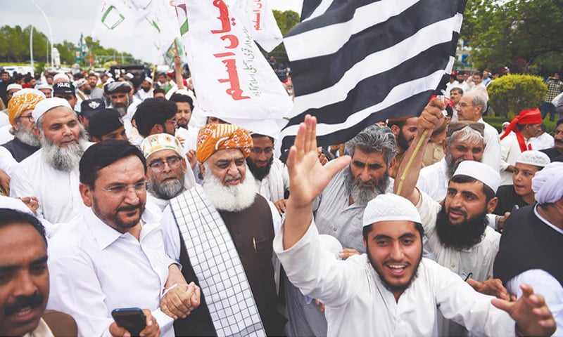 While the opposition remained in disarray through the year, Maulana Fazlur Rehman regained his position on the political scene with his sit-in.