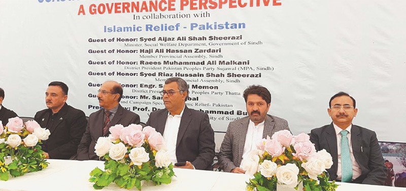 DELIBERATIONS of the seminar under way on SU campus in Makli on Tuesday.—Dawn
