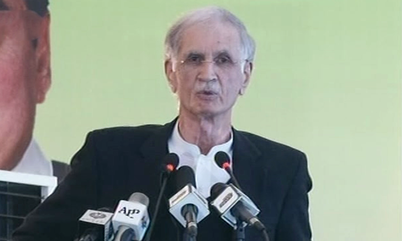 Speaking at the ceremony Minister for Defence Pervez Khattak — who hails from Nowshera — pointed out some issues that the people of Azakhel have which the railway ministry and the prime minister could resolve. — DawnNewsTV Speaking at the ceremony Minister for Defence Pervez Khattak — who hails from Nowshera — pointed out some issues that the people of Azakhel have which the railway ministry and the prime minister could resolve. — DawnNewsTV