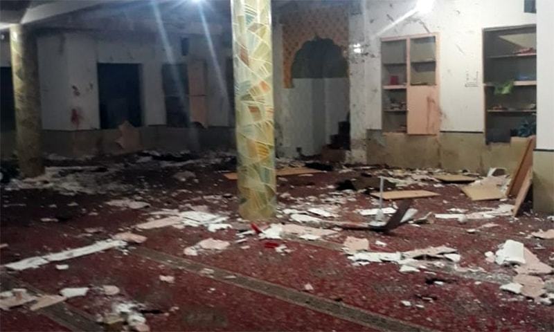 The Counter Terrorism Department on Saturday registered a first information report (FIR) of the suicide bombing that killed 15 people and injured 19 others at a mosque here on Friday. — Photo provided by Ghalib Nihad/File