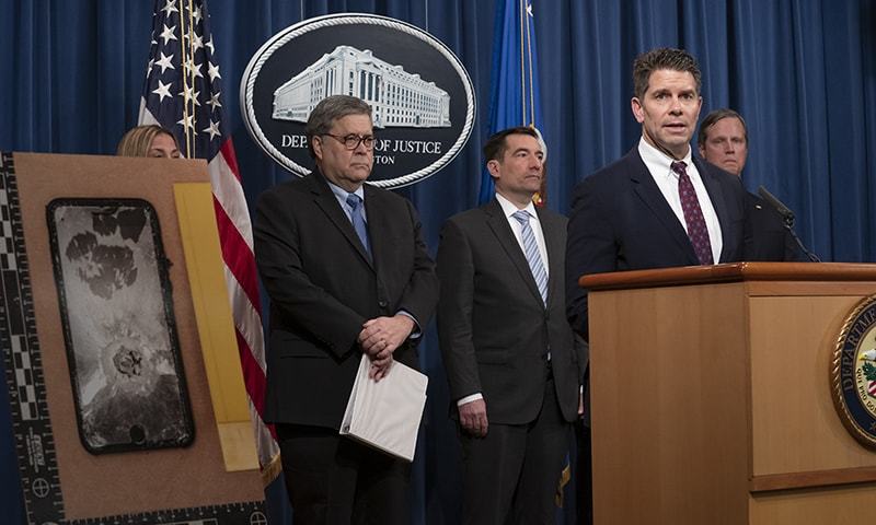 فائرنگ کے واقعے کو امریکی اٹارنی جنرل ولیم بار نے دہشت گردی کا واقعہ قرار دیا۔ &mdash; فوٹو: اے پی