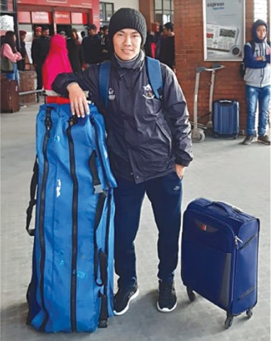 NEPAL’S fencing coach Sanjeep Lama.