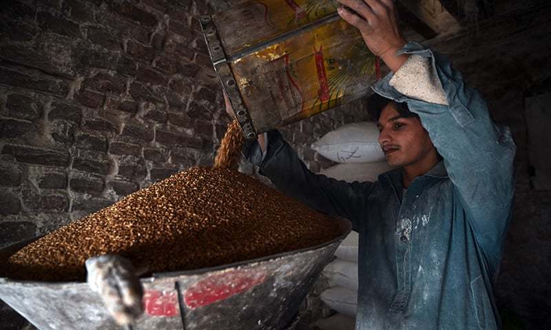 Flour mills, chakkis have been closed on pretext of shortage of wheat. — AFP/File