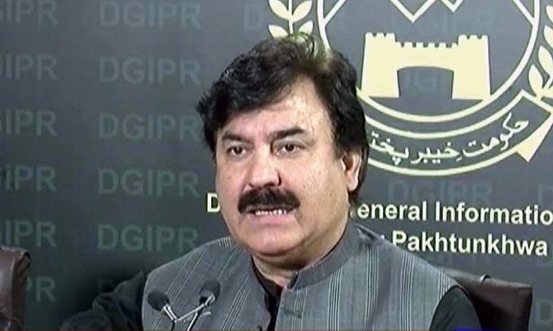 Briefing media about the decisions taken in the cabinet meeting, Minister for Information Shaukat Ali Yousafzai said that prices of commodities in all districts would be uploaded on the dashboards of chief minister and chief secretary on daily basis. — DawnNewsTV/File Briefing media about the decisions taken in the cabinet meeting, Minister for Information Shaukat Ali Yousafzai said that prices of commodities in all districts would be uploaded on the dashboards of chief minister and chief secretary on daily basis. — DawnNewsTV/File