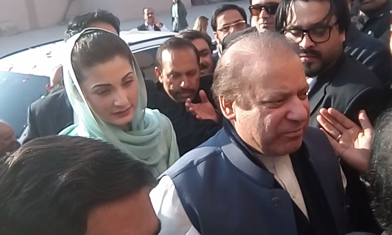 PML-N president Shehbaz Sharif on Wednesday said that because former prime minister Nawaz Sharif's daughter Maryam Nawaz was not permitted to be with him in London, cardiologists had to change the pre-decided date for his treatment. — DawnNewsTV/File