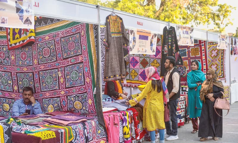 The various stalls at the exhibition on Saturday.—Fahim Siddiqi / White Star