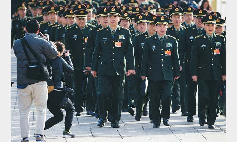 Both the US and China increased spending by 6.6pc. — AP/File Both the US and China increased spending by 6.6pc. — AP/File