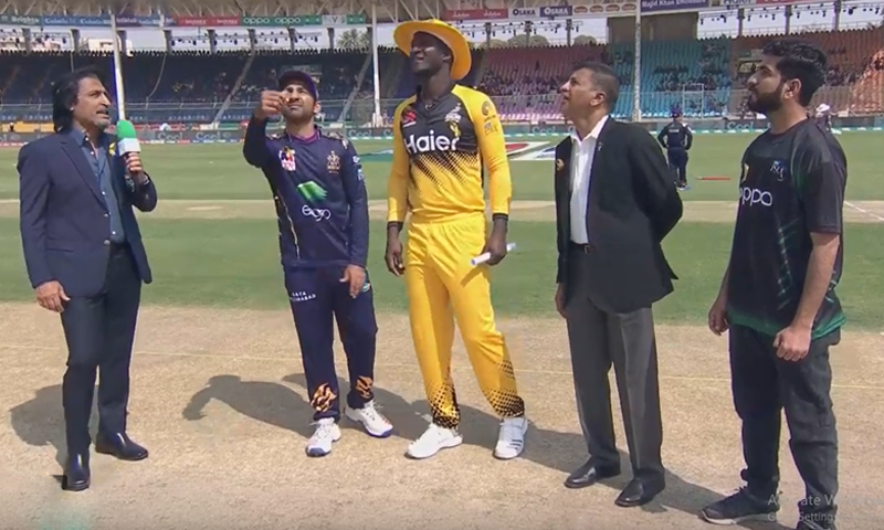 Captain Darren Sammy, after winning the toss, said that the pitch has been favouring bowlers and thus the team will bowl first. — DawnNewsTV