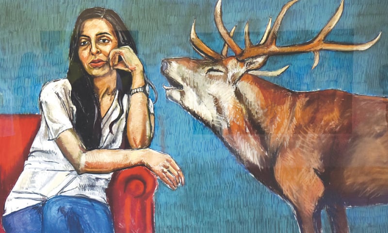 FOUR of the artworks in the exhibition on display.&mdash;White Star