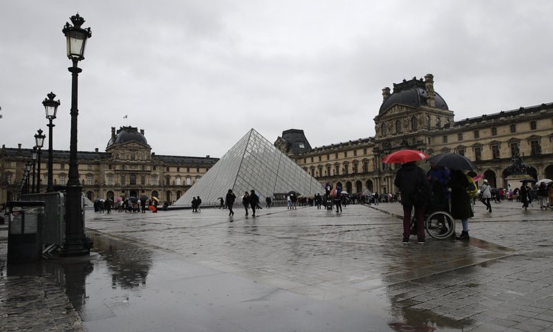 The Louvre museum pictured in Paris on March 2. &mdash; AP