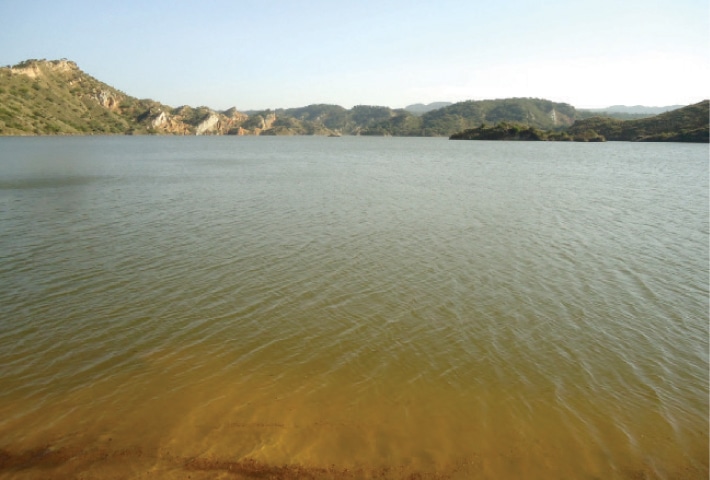 The scenic Khai Dam which was supposed to irrigate 1,800 acres.